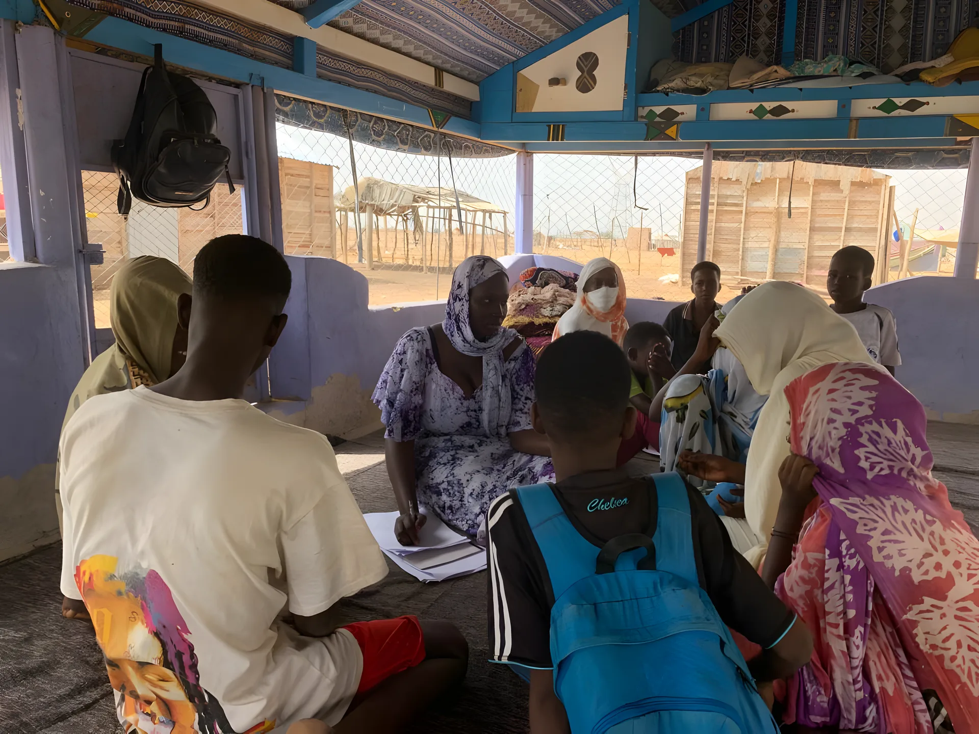 Enfants dans une salle de classe en Mauritanie